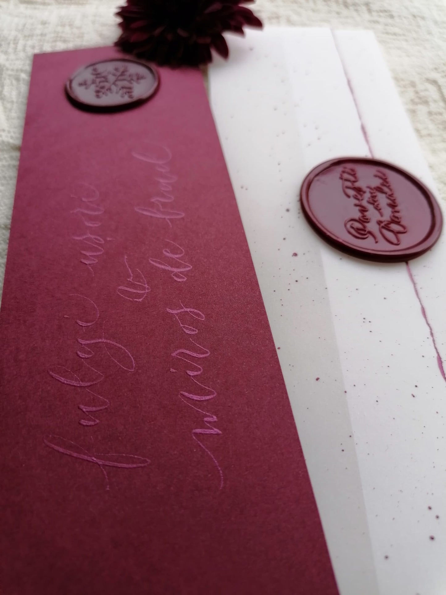Semn de carte - Burgundy